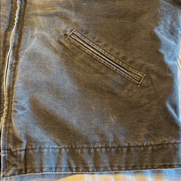 Carhartt Detroit J97 PTL Petrol Jacket , Slight Fade & Distress , Large , $375 - Picture 6 of 12